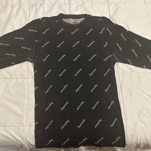 Supreme Beefy thermal black long sleeve size M